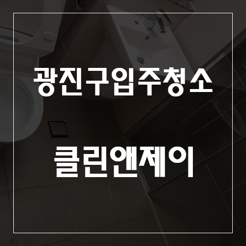 광진구입주청소 숨어있는 먼지까지