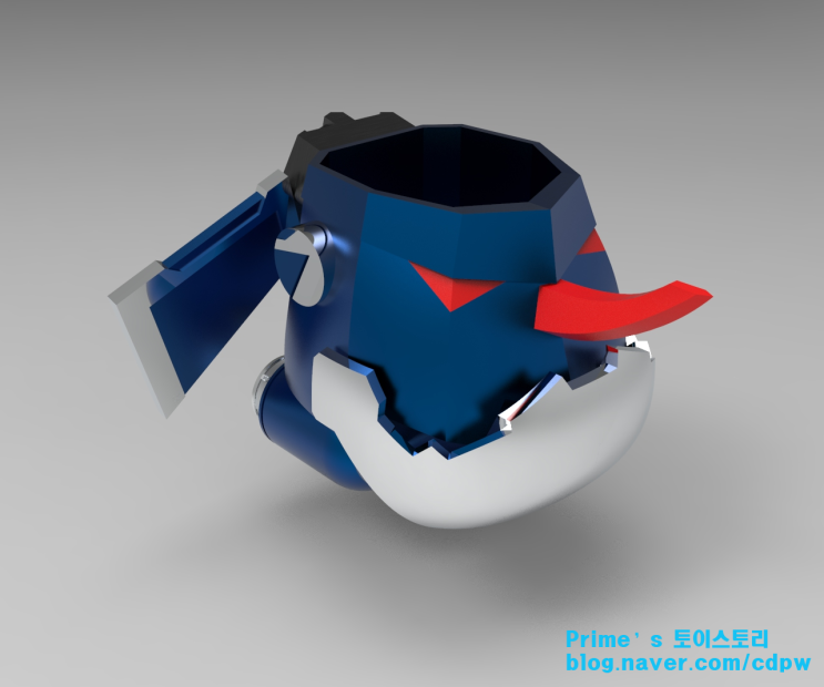  라바레인저 - 1) 블랙 1차 3D 모델링