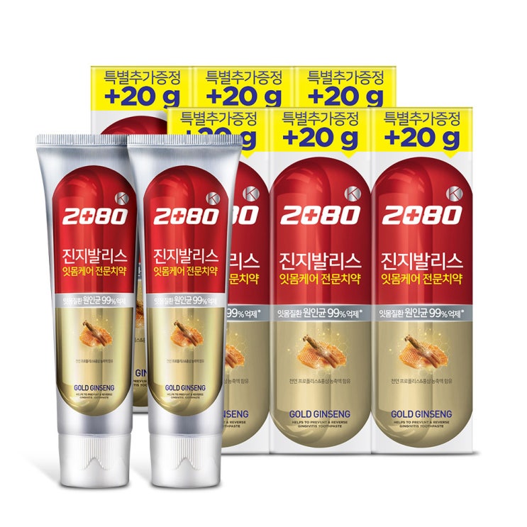  {특가} 2080 진지발리스 골드진생 치약 소개