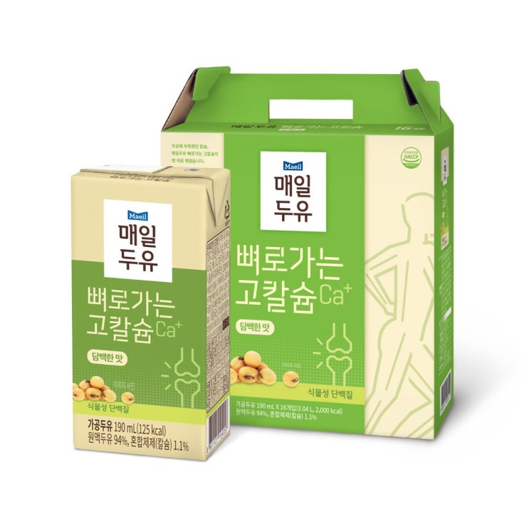  매일유업 뼈로가는칼슘두유 담백한맛 190mlx32팩 박스포장 32개 190ml