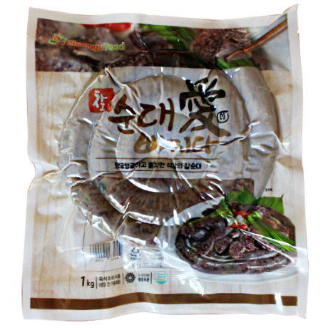  창구식품 찰순대1kg 냉장식품 1kg 1개