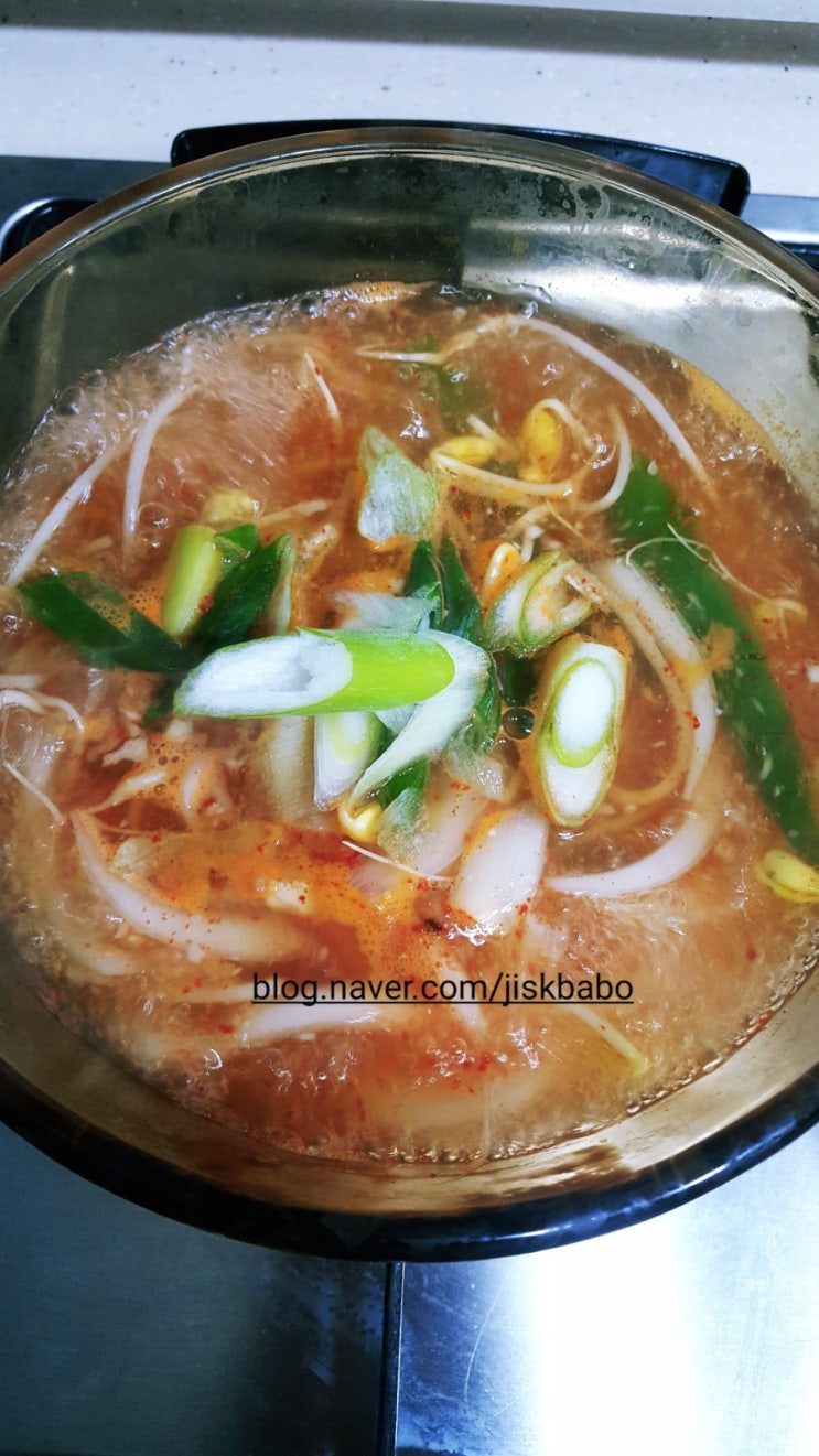  전라도식"얼큰하고 칼칼한 콩나물국" 만들기:) 해장국에 좋은!백종원콩나물국:)