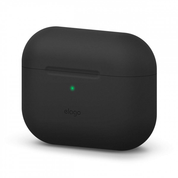 [쇼킹특가] elago 원래 케이스 애플 AirPods와 호환 프로  보호 실리콘 커버 전면 LED 표시 스크래치 방지 맞춤 테스트 블랙 elag 보고 결정하세요!!