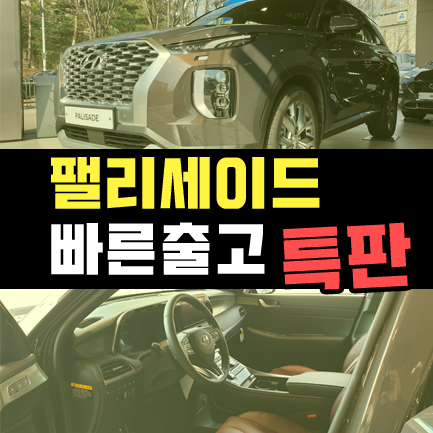  팰리세이드 장기렌트 견적 / 9일 출고 펠리세이드 특판