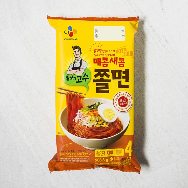 특가, 밀당의고수 매콤 새콤 쫄면 4인분 가격