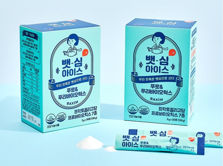  뱃심 아이스 푸로&푸리바이오틱스 뱃심 아이스 유산균 5g*30포