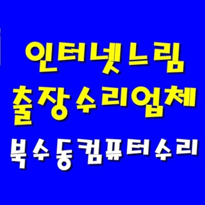  컴퓨터 속도 느림 북수동 컴퓨터 수리 방문 램 추가 설치 AS 출장 비용