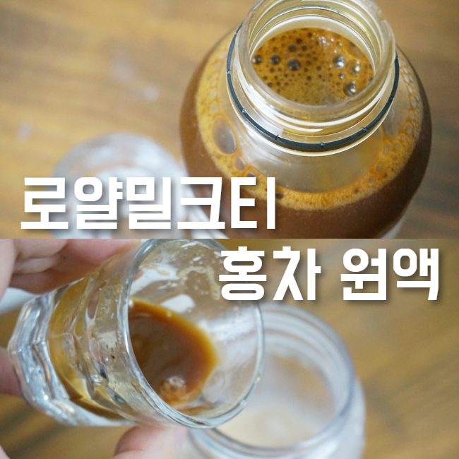 작은생각 홈카페시럽 로얄 밀크티 홍차 원액으로 카페돈아낌!!