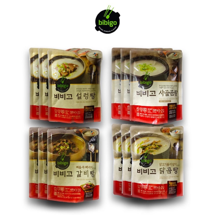  할인   감자탕관련 -브라더스 비비고 즉석탕 인기4종 각3개씩 세트(총12개) 설렁사골, 1세트