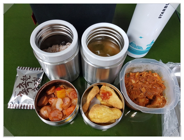  오늘 보온도시락 반찬은 뭘까?  도시락 메뉴 추천받아요 ^^