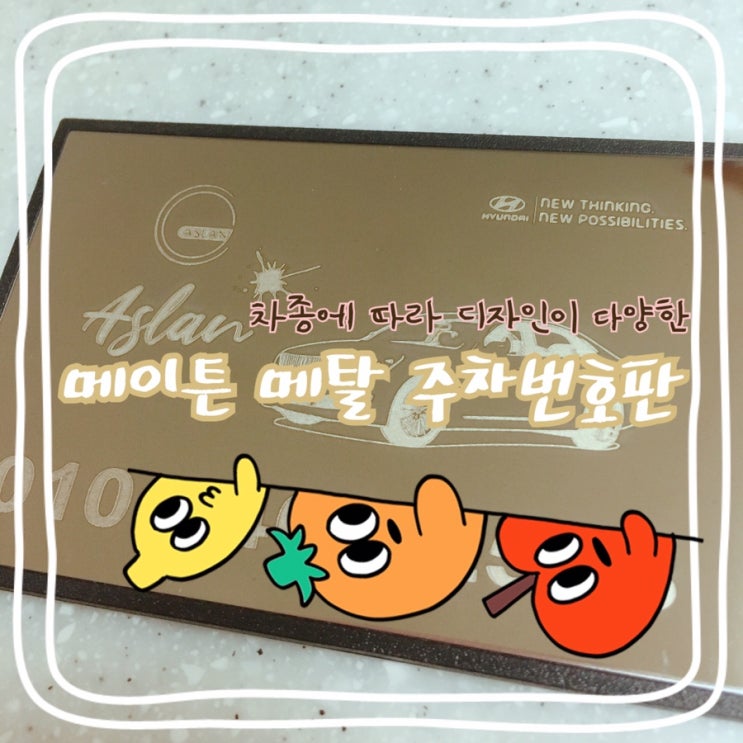  [메이튼 주차번호판] 자동차 주차번호판 차종에 따라 선택할 수 있어 좋아요!