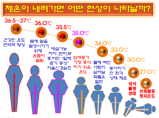  추운날 운동 시 생리적 반응과 주의사항