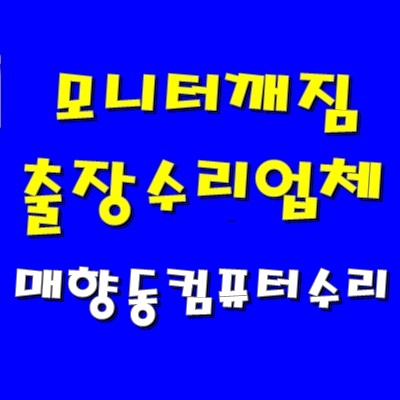  모니터 화면 줄감 출장 AS 매향동 컴퓨터 수리 그래픽 카드 방문 교체