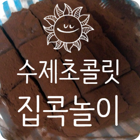  집콕놀이 수제초콜릿 만들기 똥손이라 미안