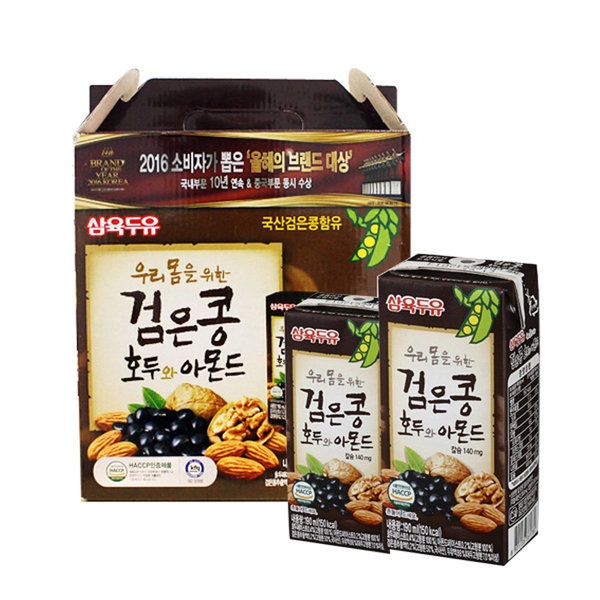  절대 놓치면 아까운 찬스 어린이두유 - 10가지: 삼육두유 검은콩 호두 아몬드 
