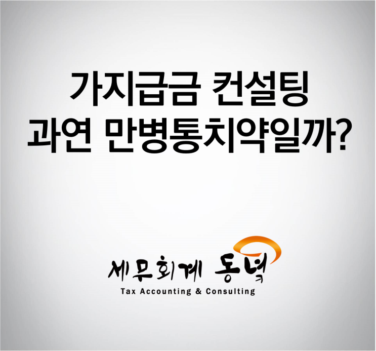  가지급금 컨설팅, 과연 만병통치약일까?