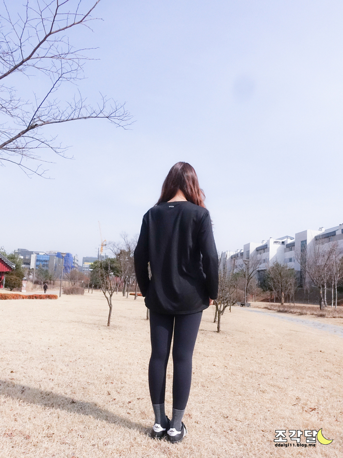  안다르 릴렉스핏 롱슬리브, 엉덩이 덮는 기장이라 편해요
