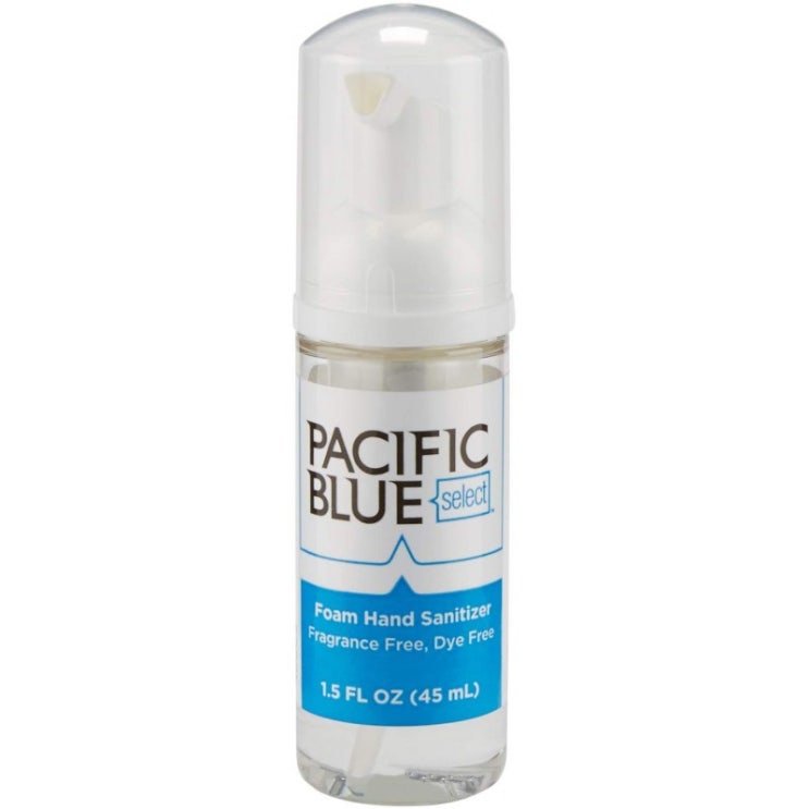  [국내 최저가]퍼시픽 블루 셀렉트 크기의 손 소독제 GP PRO (Georgia-Pacific) 염료 및 무 향료 48003 병당 45mL, 1