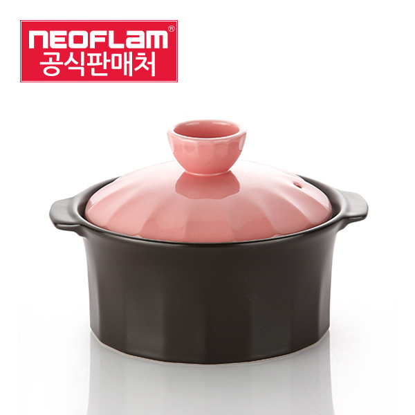  완전대박 꿀템 네오플램 도자기 뚝배기내열냄비 17cm 세르니 핑크 17cm 확인해볼까요?