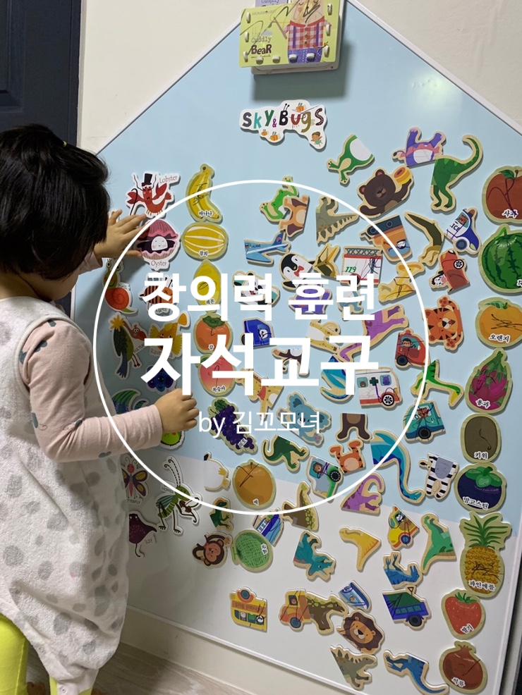  유아 자석 교구 창의력 훈련 필수 육아템 (유아 자석 교구 추천, 맘스보드 칼라보드)