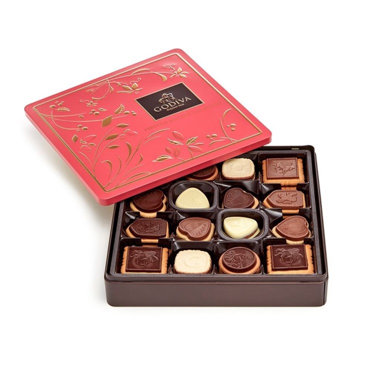 [히트상품 대박세일] GODIVA Chocolatier 고디바 모음 초콜릿 비스킷 선물 박스 초콜릿 쿠키 초콜릿 커버드 비스킷s 초콜릿 커버드 쿠키 46 pc 혼합 확인하고 결정하세요!