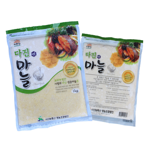  할인특가 로켓프레시 ; 국내산 다진마늘 1kg500gx2개 1개 : 식품
