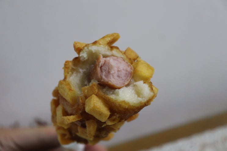  라퀴진 큐브감자핫도그 냉동핫도그 솔직후기