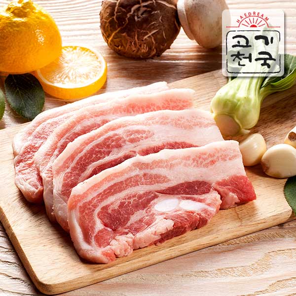  로켓프레시 특가할인 : 고기천국 삼겹살구이용 25kg 1팩 ; 식품