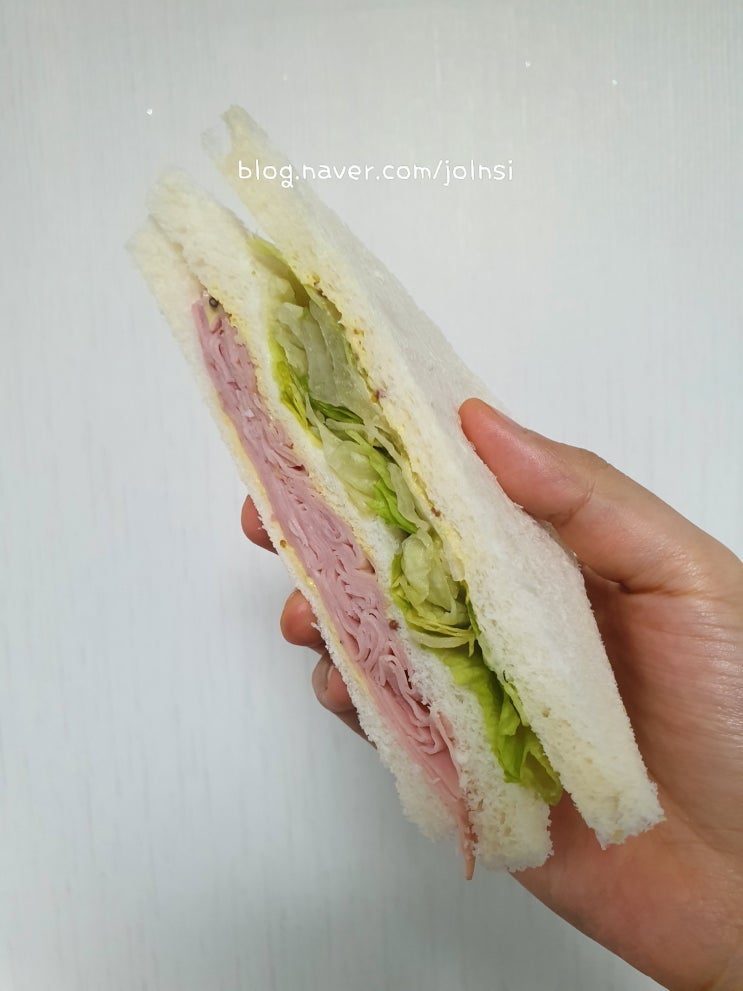  [CU편의점 샌드위치] The부드러운 속이꽉찬 햄샌드위치 점심, 간식, 저녁 샌드위치로 굿!