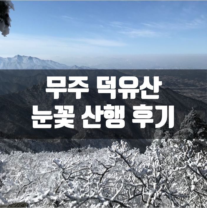  무주 덕유산 눈꽃 산행 다녀왔어요!