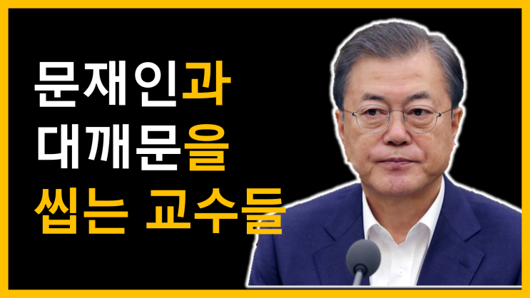  문재인과 대깨문을 씹는 교수들 [feat. 우한 폐렴(코로나 19) 폭발]