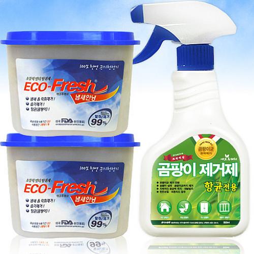   글로벌오케몰 항균전용 곰팡이제거스프레이1개 냄새악취제거제2개 곰팡이세정제 1