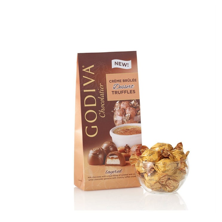[초대박세일] Godiva Chocolatier Wrapped Chocolate Creme Brulee 고디바 초콜릿 크렘브륄레 1팩 보고 결정하시죠~