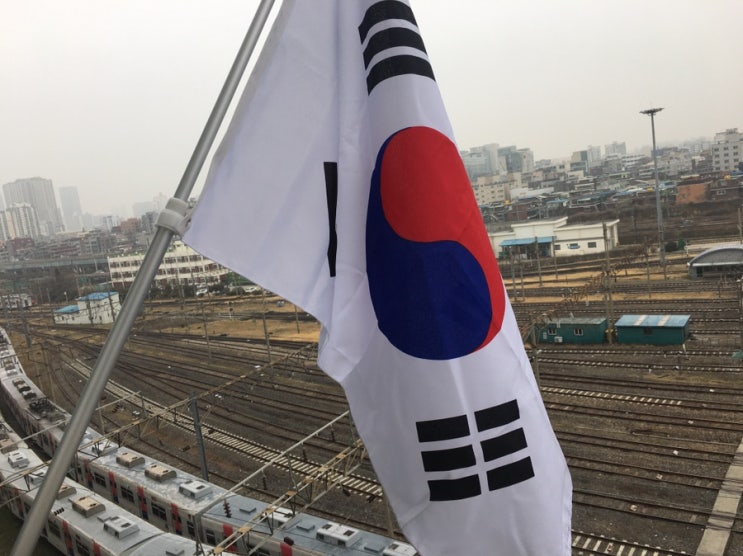  삼일절 101주년, 국기게양