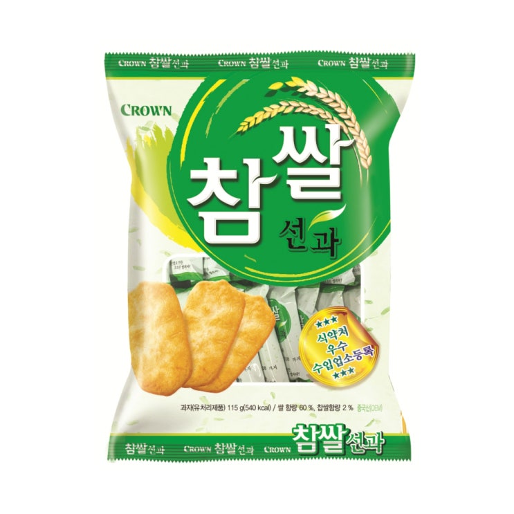  크라운 참쌀선과 115g 1개