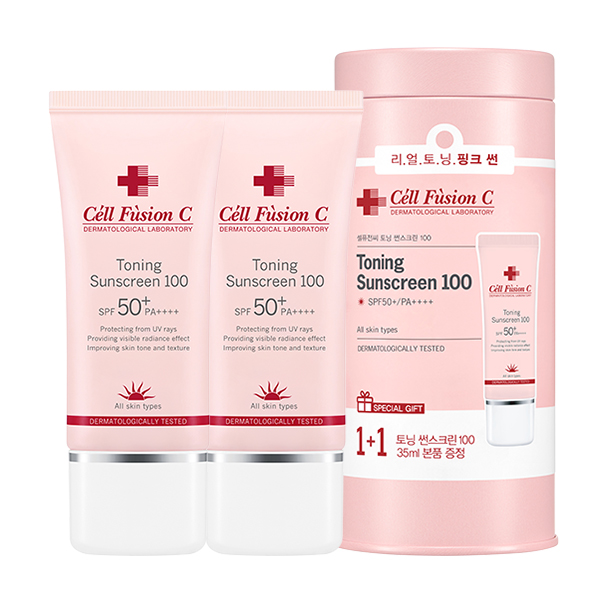   셀퓨전씨 토닝 썬스크린 100 SPF50 PA 35ml 2개