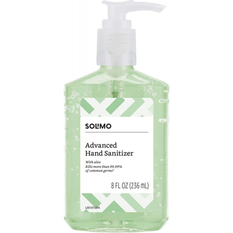  특별할인 제품 아마존 브랜드비타민 E와 알로에를 함유 한 Solimo 손 소독제 8 액량 온스 1 팩 1 확인해볼까요?