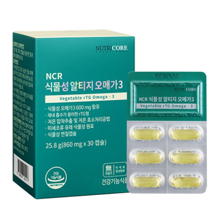  뉴트리코어 식물성알티지오메가3 258g 1개