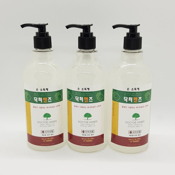  수박씨 대용량 손 소독제 겔 타입 500ml 3개