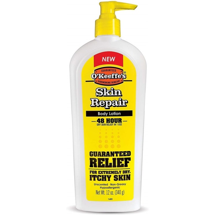  믿고쓰는 제품 OKeeffes 오킵스 스킨 리페어 바디 로션 340g Skin Repair Body Lotion and Dry Moisturizer Pum 확인해볼까요?