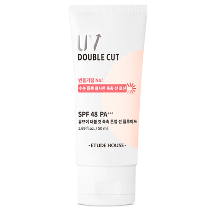  <꿀딜>에뛰드하우스 유브이 더블 컷 촉촉 톤 업 선 플루이드 자외선차단제 SPF48 PA+++, 50ml, 1개 최저가 정보 공유