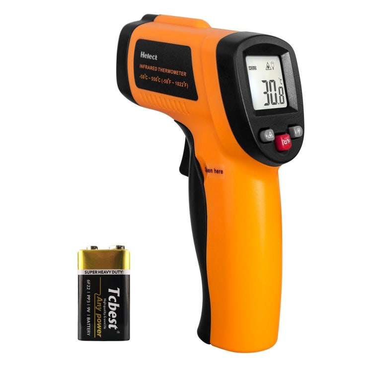  ▷ [신진몰] Helect Infrared Thermometer Non-Contact Digital Laser Temperature Gun 적외선 온도계 비접촉식 디지털 레이저 온도 건 LCD 디스플레이, 1개_89 [내가 선택한 이유]