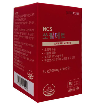  멸치쇼핑뉴트리코어 쏘팔메토 600mg X 60캡슐  당일발송  Neo 상세페이지 참조 상세페이지 참조