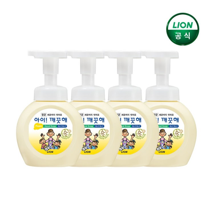   코로나바이러스 대비 손세정제 아이깨끗해 손세정제 순 250ml 용기, 4개_60 손세정제 추천 제품입니다.