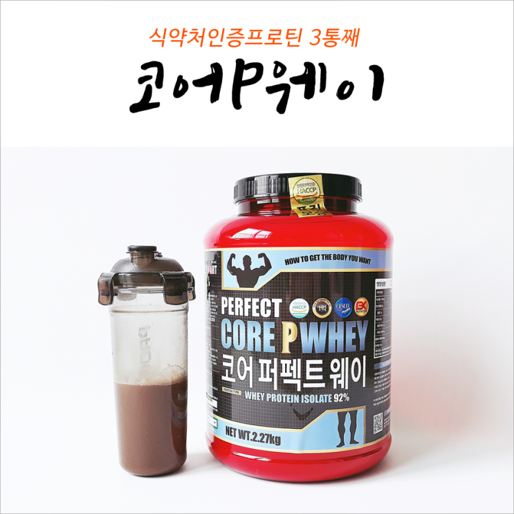  코어P웨이 식약처인증프로틴 3통째