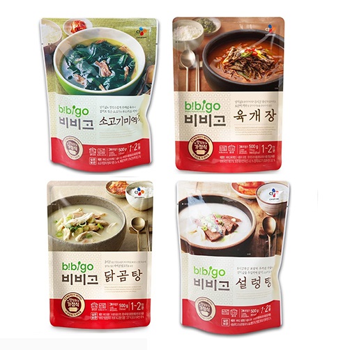  CJ 비비고국탕 4종세트 500g 1세트