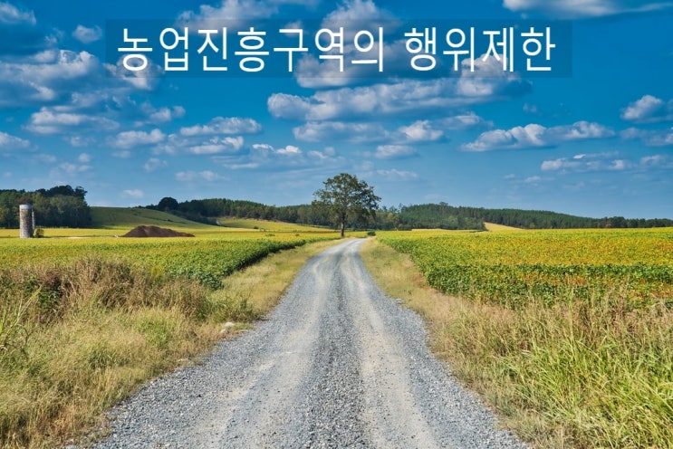  농업진흥구역 행위제한