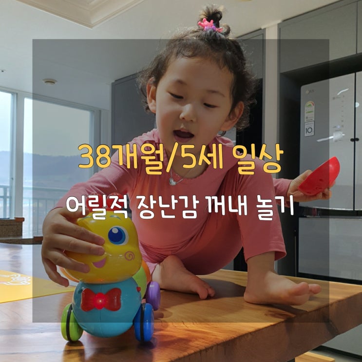  [일상기록/38개월] 장난감 추억 소환, 삼일절 태극기 게양