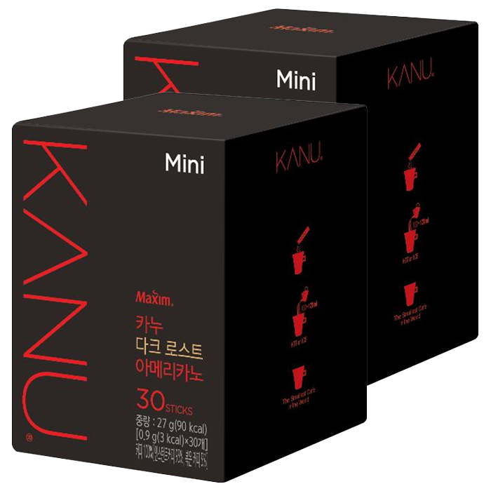 카누 다크 로스트 아메리카노 미니 원두커피믹스, 27g, 2개 추천해요 카누 다크 로스트 아메리카노 미니 원두커피믹스, 27g, 2개 추천해요