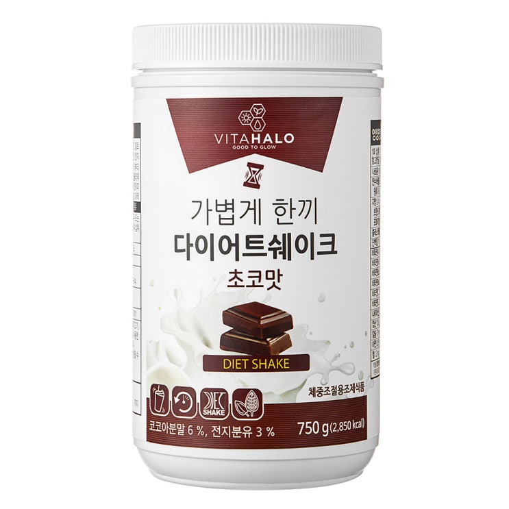  비타할로 가볍게 한끼 다이어트 쉐이크 초코맛 750g 1개